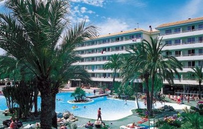 Aparthotel Fiesta Sahara, Magaluf, Majorca
View Of The Pool And Main Building Of The Fiesta Sahara